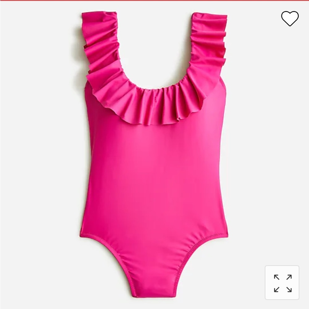 J. Crew Ruffle scoopback one-piece